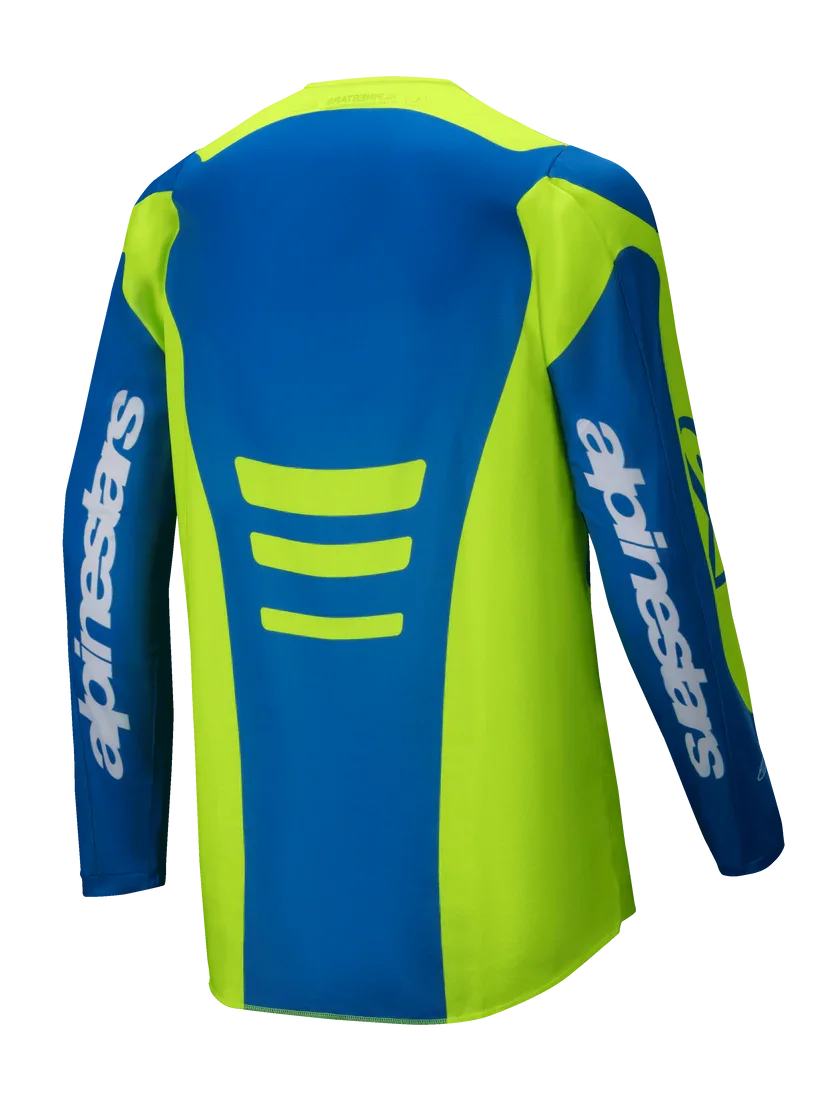 Camisa Alpinestars Fluid Haul 25 Amarelo Flúor/Azul - Spinelli